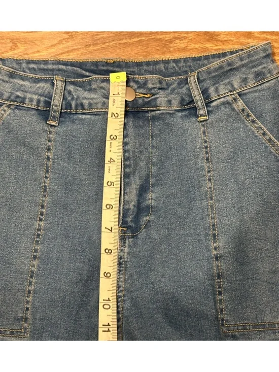 Blue Denim Cargo Barrel Jeans - Picture 5 of 6